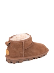 Just Sheepskin™ Brown Ladies Mini Grace Sheepskin Boots - Image 4 of 5