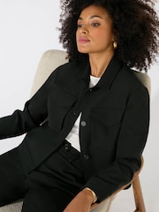 Ro&Zo Black Utility Cropped Jacket - Image 5 of 5