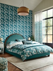 Clarke and Clarke Teal Velvet Portland Bed - Image 1 of 5