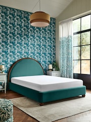 Clarke and Clarke Teal Velvet Portland Bed - Image 2 of 5