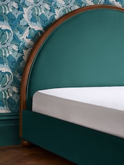 Clarke and Clarke Teal Velvet Portland Bed - Image 3 of 5