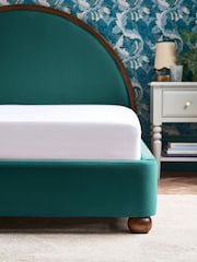 Clarke and Clarke Teal Velvet Portland Bed - Image 4 of 5