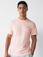 Розовый - Lacoste спортивная футболка из 100% хлопка - Изображение 1 из 6