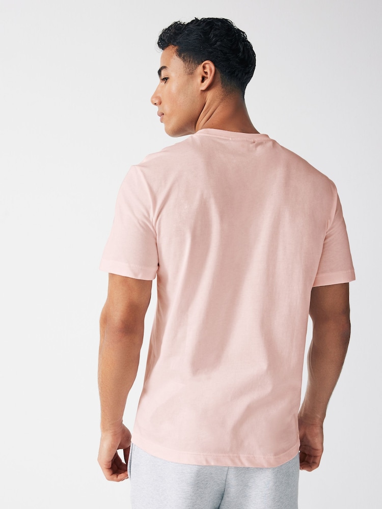 Розовый - Lacoste спортивная футболка из 100% хлопка - Изображение 2 из 6