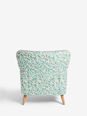 Clarke & Clarke William Morris Willow Boughs Teal Aurelio Accent Chair - Image 5 of 7