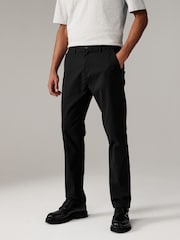 Black Slim Fit Stretch Chino Trousers 2 Pack - Image 3 of 9