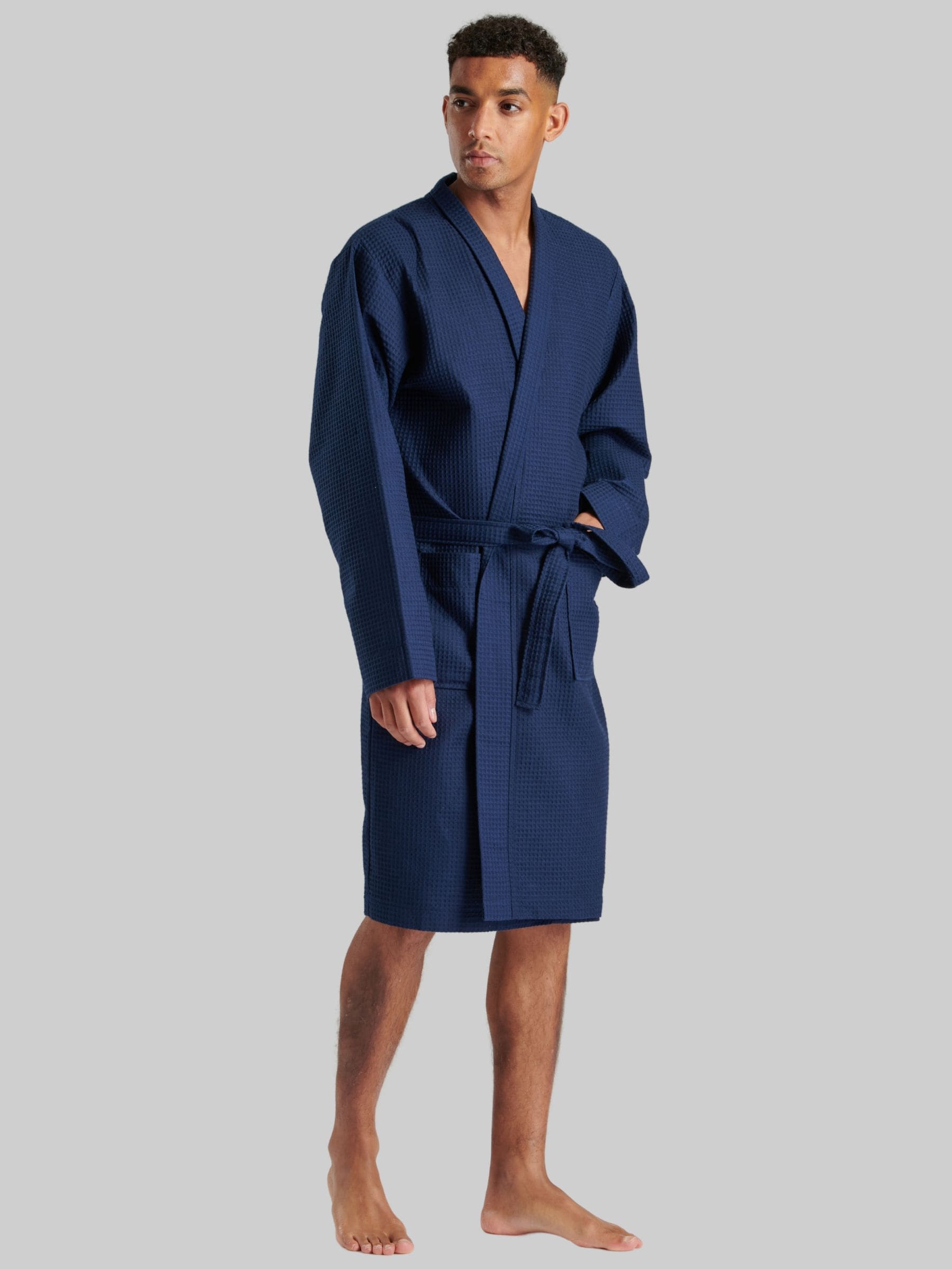 Cotton waffle dressing gown outlet