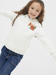 FatFace White Take Me To The Mountain Hoodie - Image 1 of 3