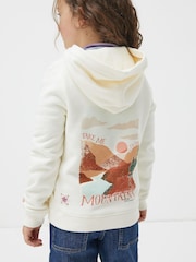 FatFace White Take Me To The Mountain Hoodie - Image 2 of 3