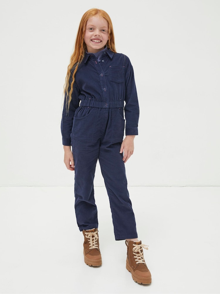 FatFace Blue Cord Jumpsuit - Image 1 of 5 FatFace Blue Cord Jumpsuit - Image 1 of 5