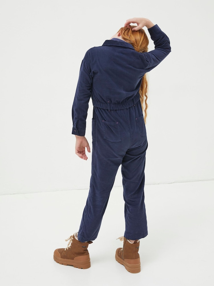 FatFace Blue Cord Jumpsuit - Image 2 of 5 FatFace Blue Cord Jumpsuit - Image 2 of 5