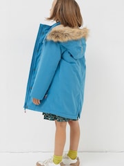 FatFace Turquoise Blue 3 In 1 Waterproof Coat - Image 2 of 4