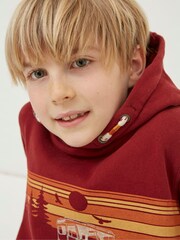 FatFace Red Land Rover Popover Hoodie - Image 3 of 4