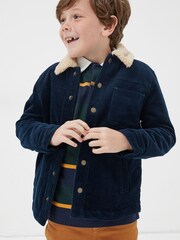 FatFace Navy Blue Cord Shacket - Image 1 of 1