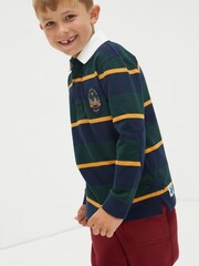 FatFace Blue Stripe Rugby Top - Image 1 of 1