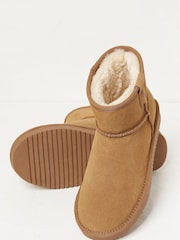 FatFace Brown Suede Slipper Boots - Image 3 of 4