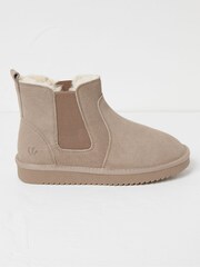 FatFace Mabel Natural Suede Slipper Boots - Image 1 of 3