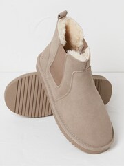 FatFace Mabel Natural Suede Slipper Boots - Image 2 of 3