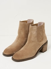 FatFace Brown Zara Block Heel Chelsea Boots - Image 2 of 5