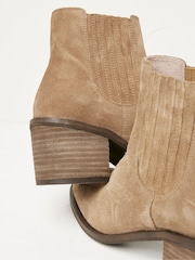 FatFace Brown Zara Block Heel Chelsea Boots - Image 5 of 5