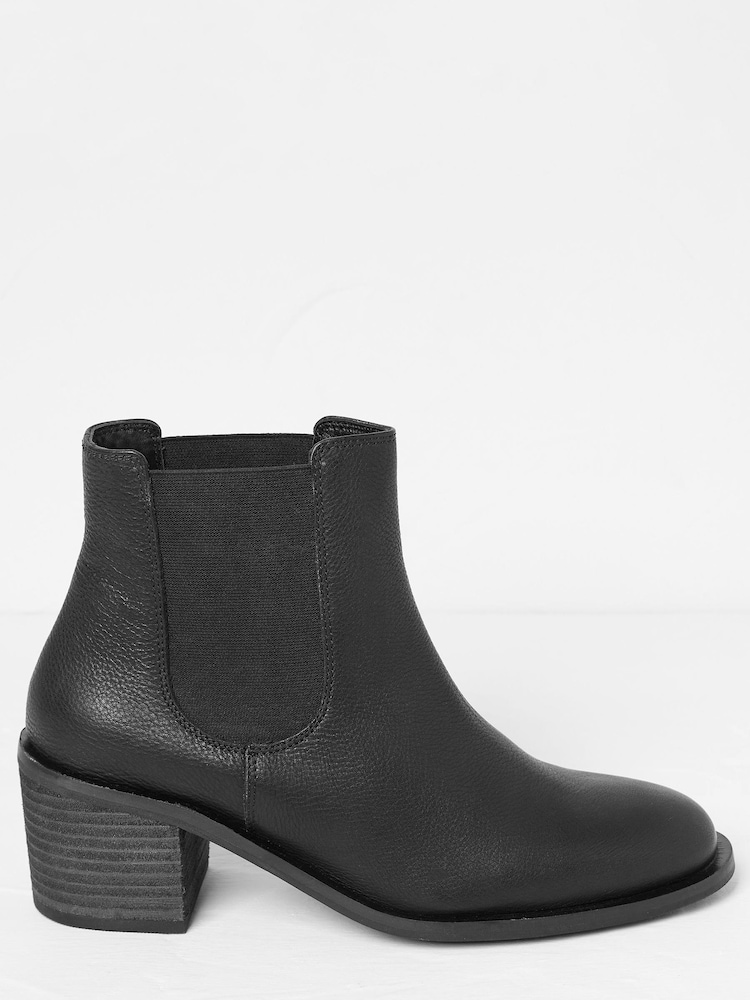 FatFace Black Zara Block Heel Chelsea Boots - Image 1 of 5