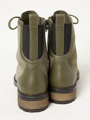 FatFace Green Margot Suede Ankle Hiker Boots - Image 2 of 5