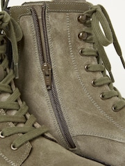 FatFace Green Margot Suede Ankle Hiker Boots - Image 5 of 5
