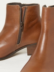 FatFace Camel Betsy Zip Detail Ankle Boots - Image 4 of 4