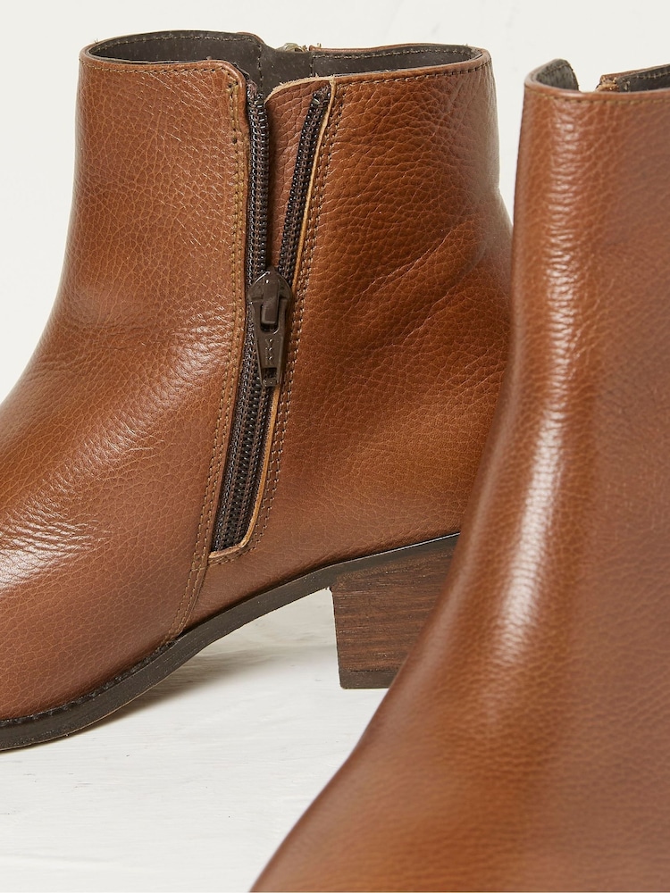 FatFace Camel Betsy Zip Detail Ankle Boots - Image 4 of 4