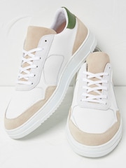 FatFace White Axel Skater Trainers - Image 2 of 4