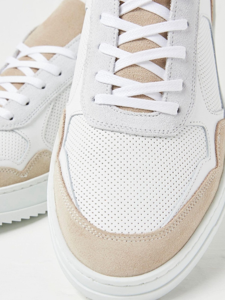 FatFace White Axel Skater Trainers - Image 4 of 4