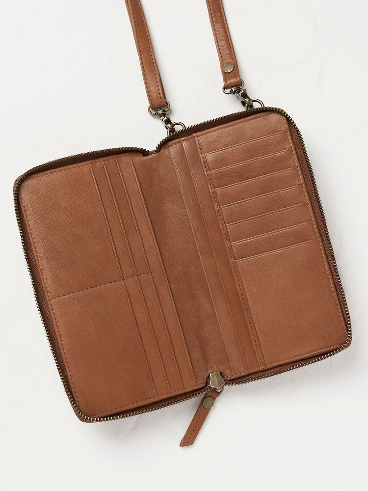 FatFace Louisa Brown Purse Phone Bag - Image 2 of 5