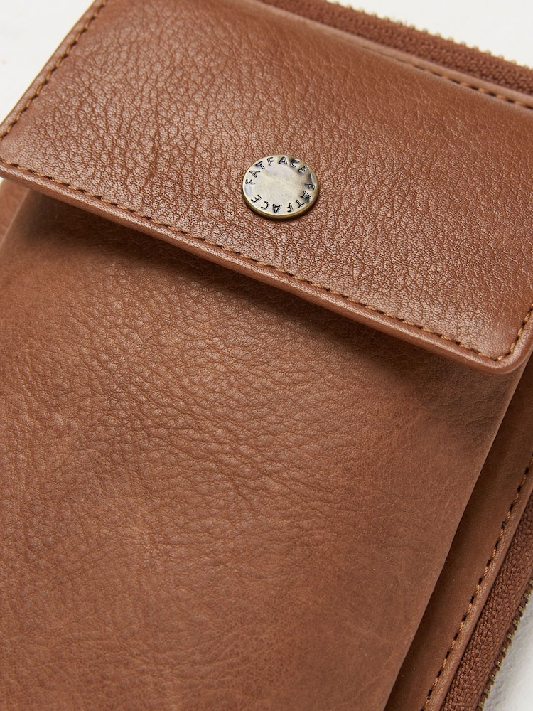 FatFace Louisa Brown Purse Phone Bag - Image 5 of 5