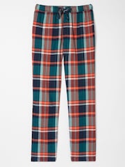 FatFace Green Orkney Light Checked Pyjama Bottoms - Image 4 of 4