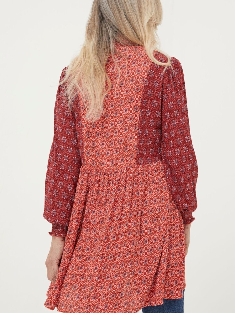 FatFace Red Gerry Craft Geo Tunic - Image 2 of 5