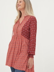FatFace Red Gerry Craft Geo Tunic - Image 3 of 5