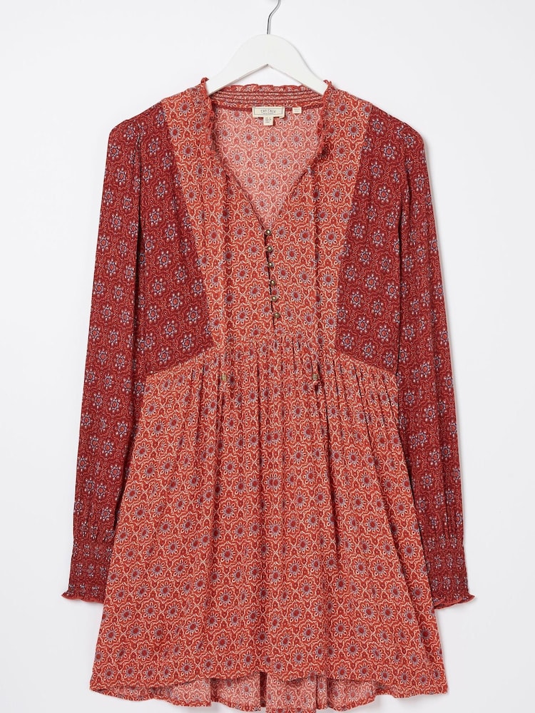 FatFace Red Gerry Craft Geo Tunic - Image 5 of 5