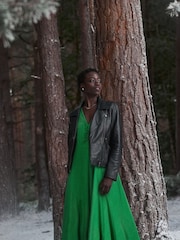 FatFace Bethany Black Biker Jacket - Image 5 of 7