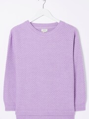 FatFace Purple Ellie Crew Jumper - Image 4 of 4