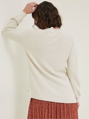 FatFace Ellie Natural Crew Jumper - Image 2 of 6