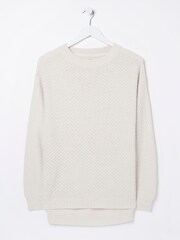 FatFace Ellie Natural Crew Jumper - Image 6 of 6