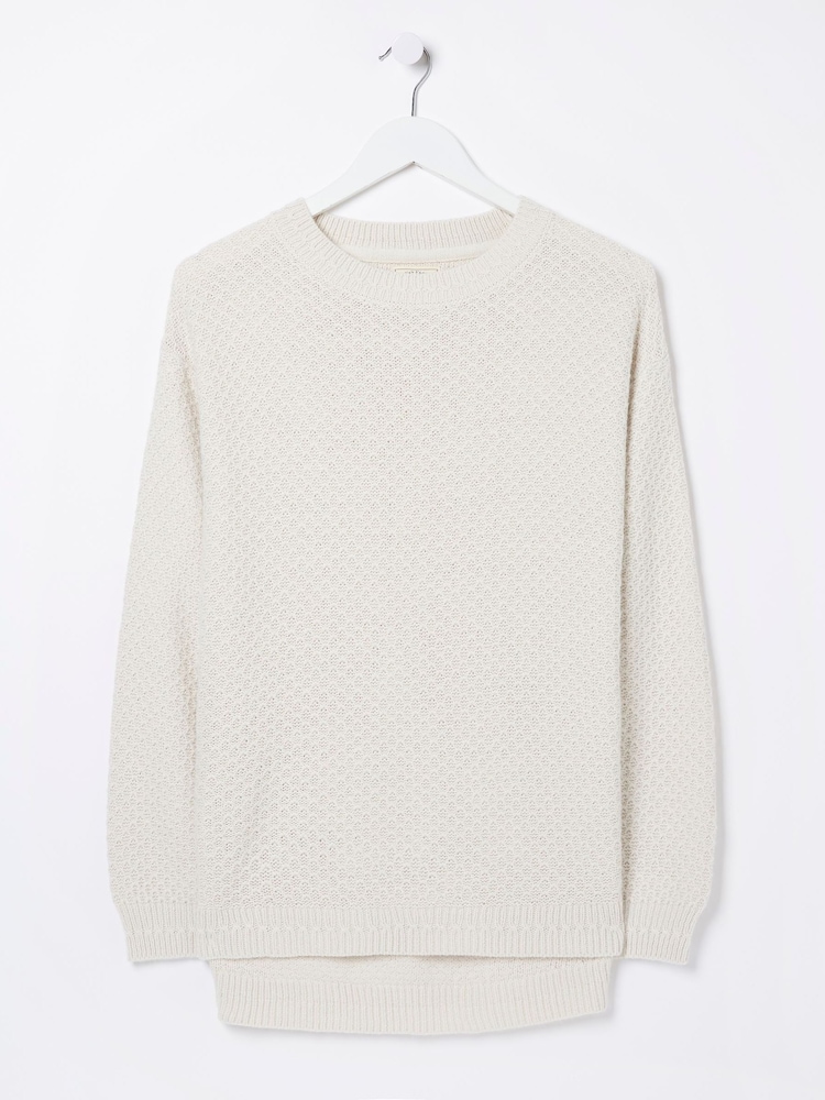 FatFace Ellie Natural Crew Jumper - Image 6 of 6