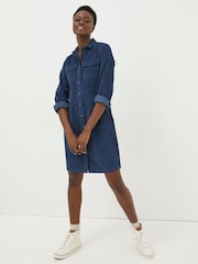 FatFace Denim Tabitha Cord Dress - Image 1 of 4
