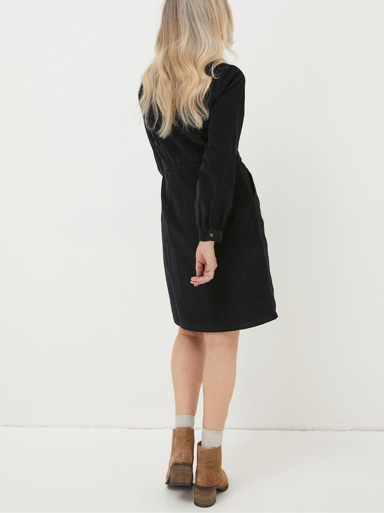 FatFace Black Tabitha Cord Dress - Image 2 of 4