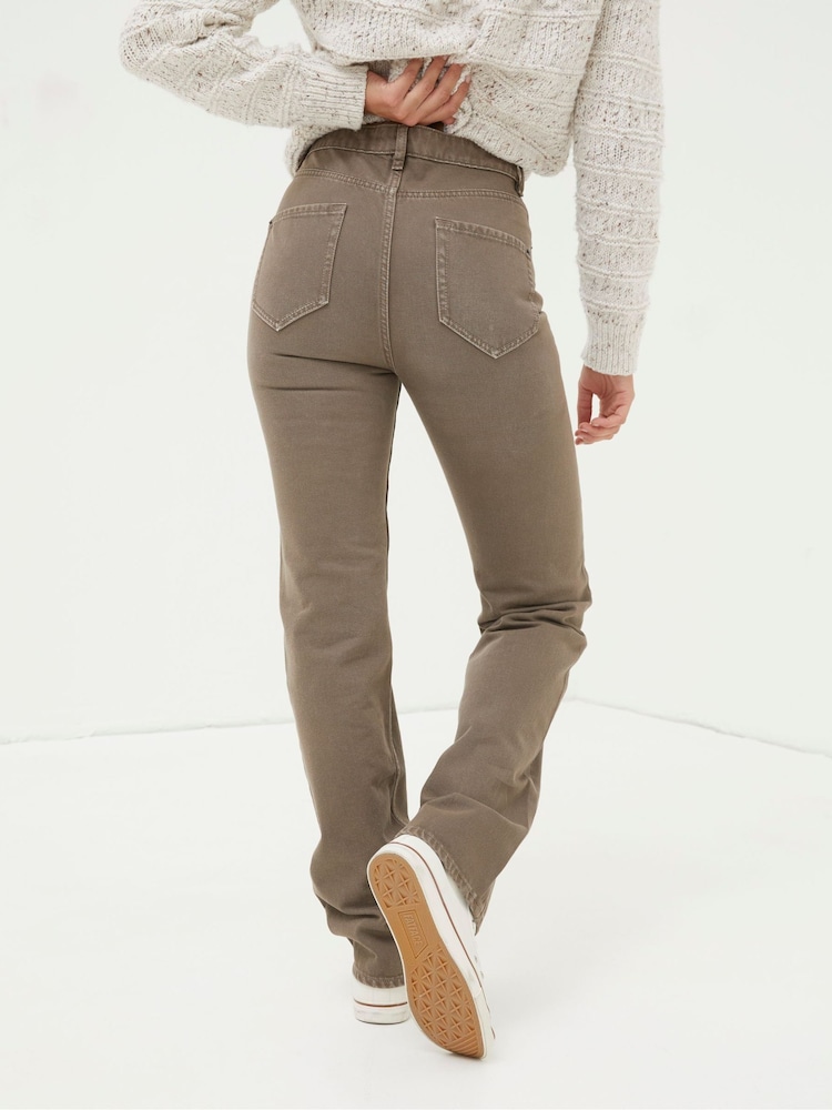 FatFace Brown Sutton Straight Jeans - Image 2 of 6