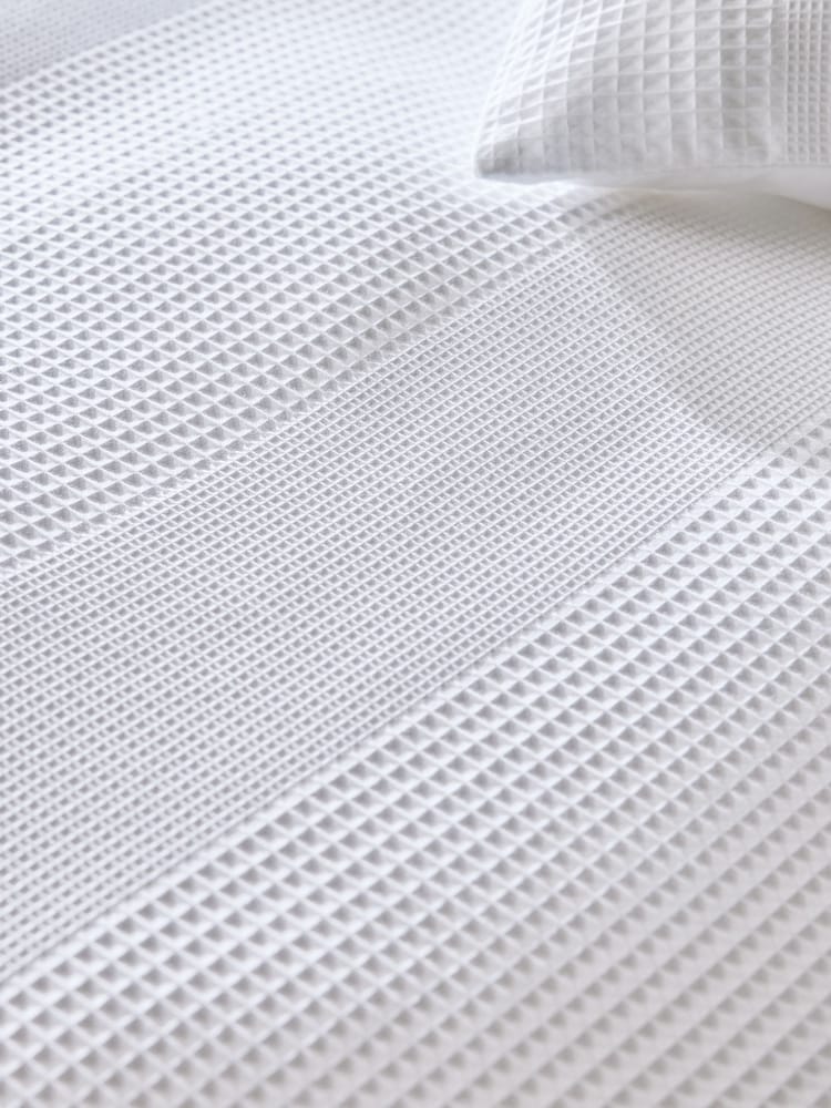 300 Thread Count 100% Cotton Waffle Texture Duvet Cover and Pillowcase Set - Изображение 4 из 4