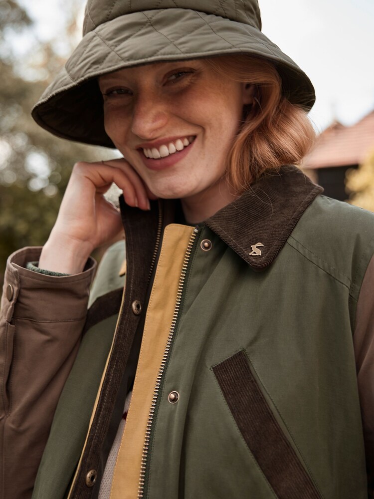 Joules Harriet Green Quilted Hat - Image 1 of 6