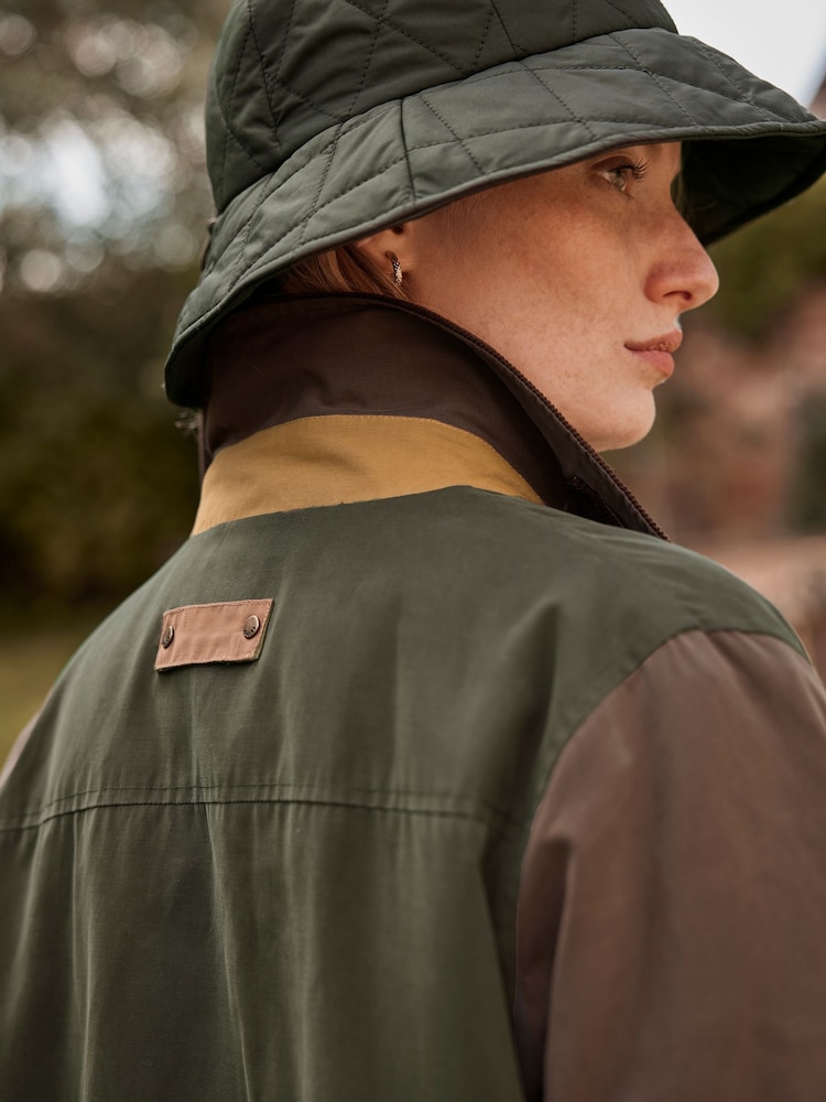 Joules Harriet Green Quilted Hat - Image 2 of 6