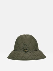 Joules Harriet Green Quilted Hat - Image 5 of 6