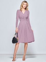 Pink - Jolie Moi Langärmeliges Midikleid aus Jersey - Bild 3 von 5
